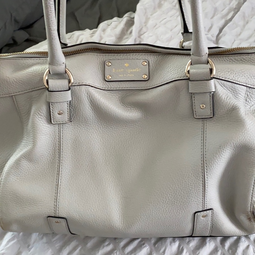 Light gray Kate spade large purse